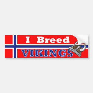 Coche Crío a la pegatina para el parachoques de Vikingo