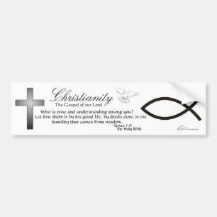 Coche Cristianismo - pegatina para el parachoques