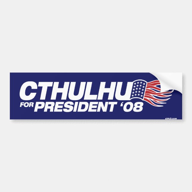 Coche Cthulhu para el presidente pegatina para el (Frente)