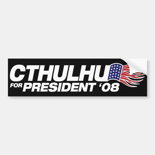 Coche Cthulhu para el presidente pegatina para el (Frente)