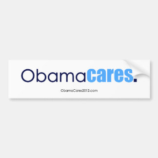 Coche Cuidados de Obama, período. Pegatina para el