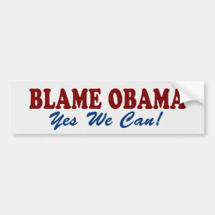 Coche Culpa Obama: ¡Podemos sí! Pegatina para el