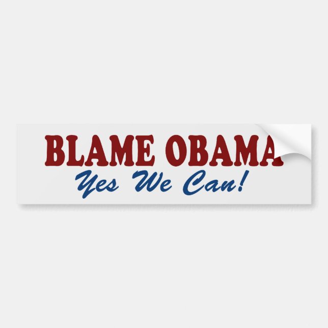 Coche Culpa Obama: ¡Podemos sí! Pegatina para el (Frente)