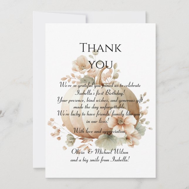 Coche de agradecimiento de Halloween de cumpleaños (Anverso)