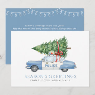 Coche de árbol de Navidad del oficial de policía m