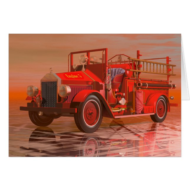Coche de bomberos antiguo (Anverso (Horizontal))