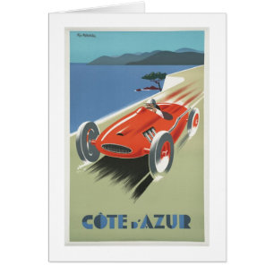 Coche de carreras del vintage de Cote d Azur