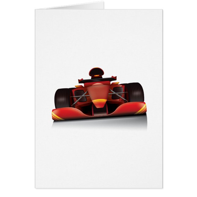 Coche de Carreras roja (Frente)