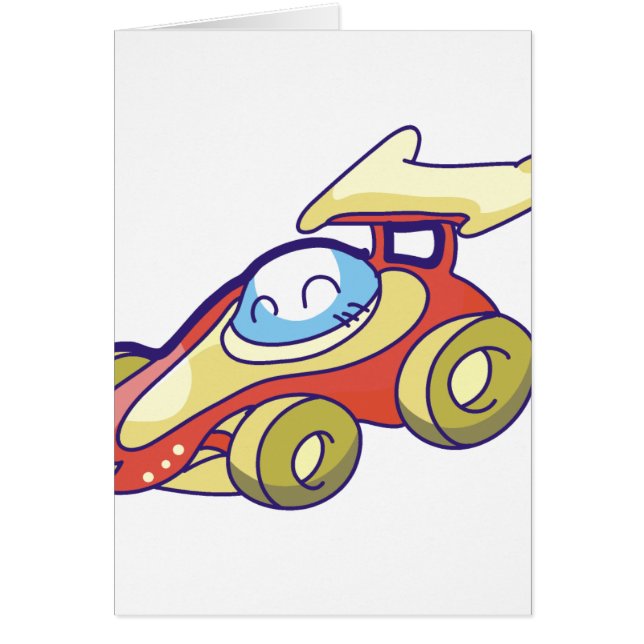 Coche de carreras rojo (Frente)