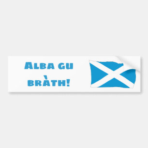 Coche De Escocia pegatina para el parachoques para