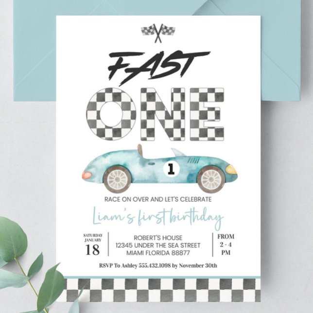 Coche de invitaciones de cumpleaños rápido editabl (Subido por el creador)