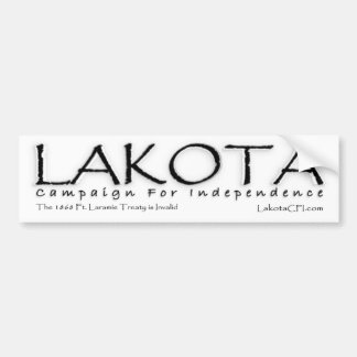 Coche De Lakota de la campaña pegatina para el