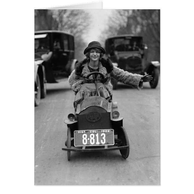 Coche de pedal para conducir Flapper, 1924 (Frente)
