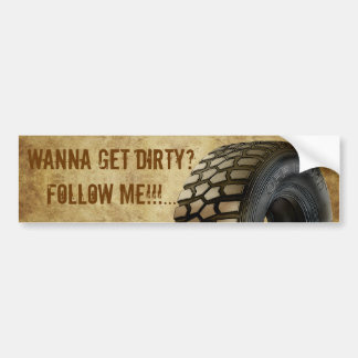 Coche De pegatina para el parachoques del personalizable