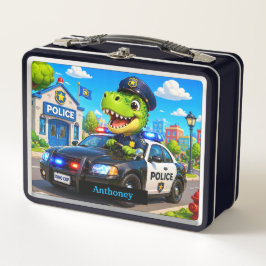 Coche de Policía Dinosaurio T Rex Lindo para Niños