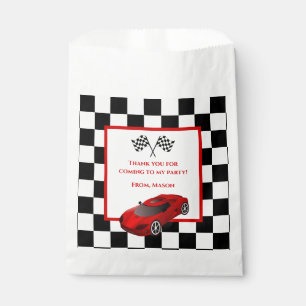 Coche de raza roja Bolsas de Favor de la Fiesta