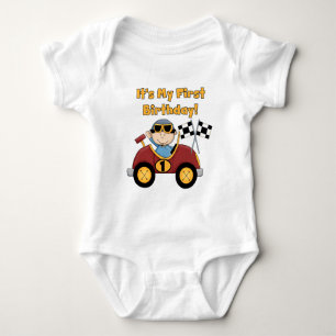 Coche de raza roja camisetas de cumpleaños y regal