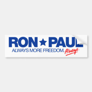 Coche De Ron Paul pegatina para el parachoques siempre