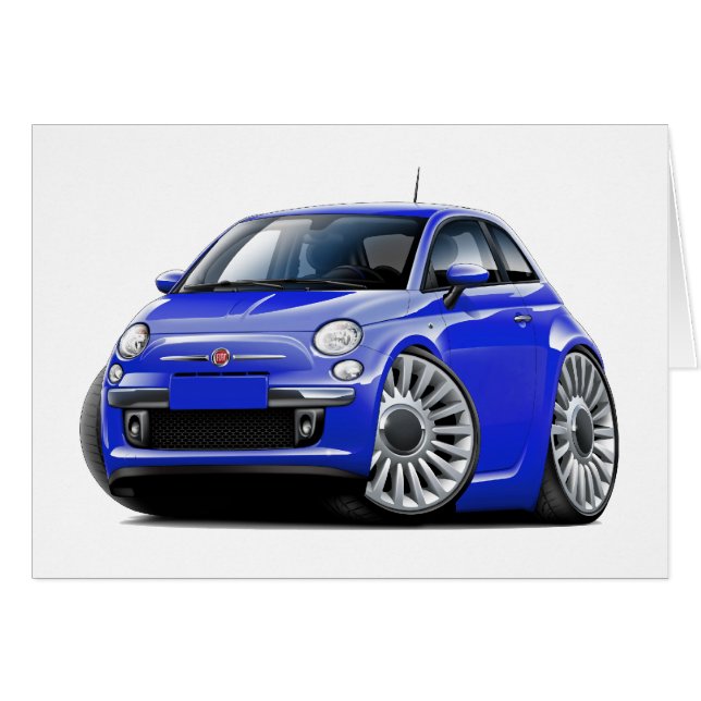 Coche del azul de Fiat 500 (Anverso (Horizontal))