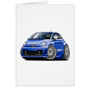 Coche del azul de Fiat 500 Abarth