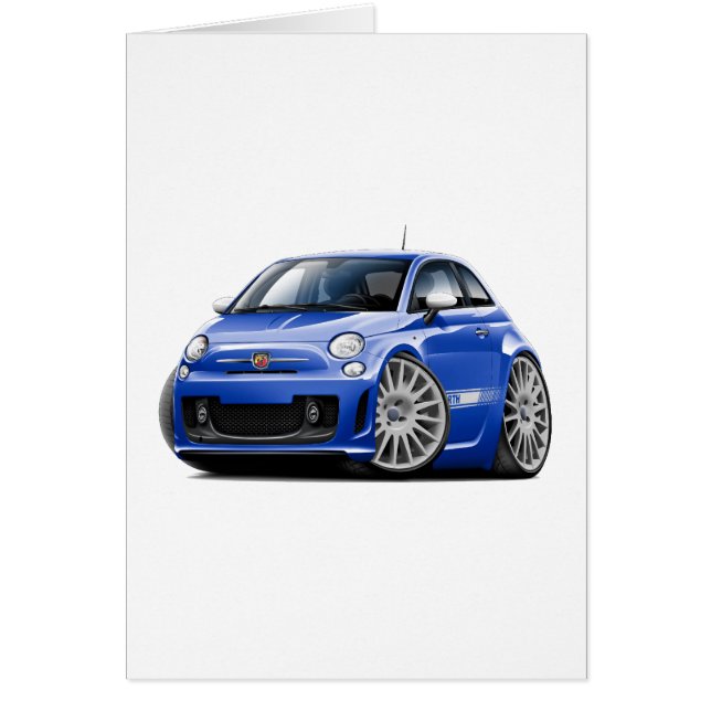 Coche del azul de Fiat 500 Abarth (Frente)