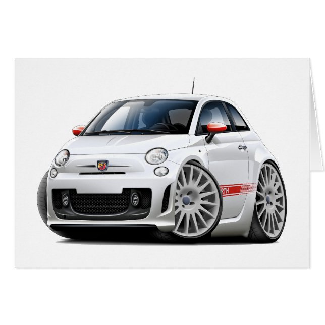 Coche del blanco de Fiat 500 Abarth (Anverso (Horizontal))