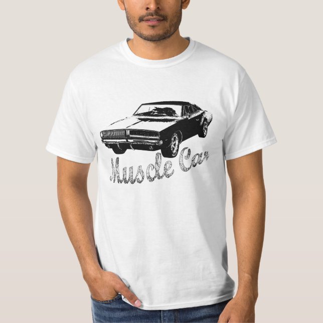 Coche del músculo - camiseta del cargador de Dodge (Anverso)