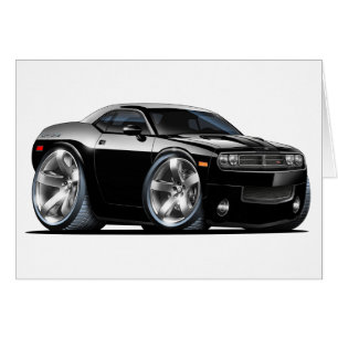 Coche del negro del desafiador de Dodge