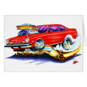 Coche del rojo de Chevy Vega