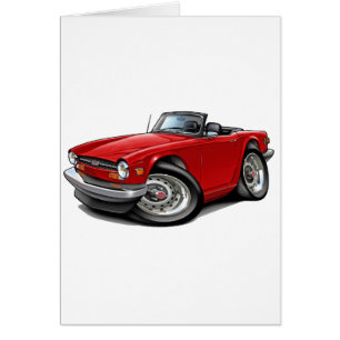 Coche del rojo de Triumph TR6