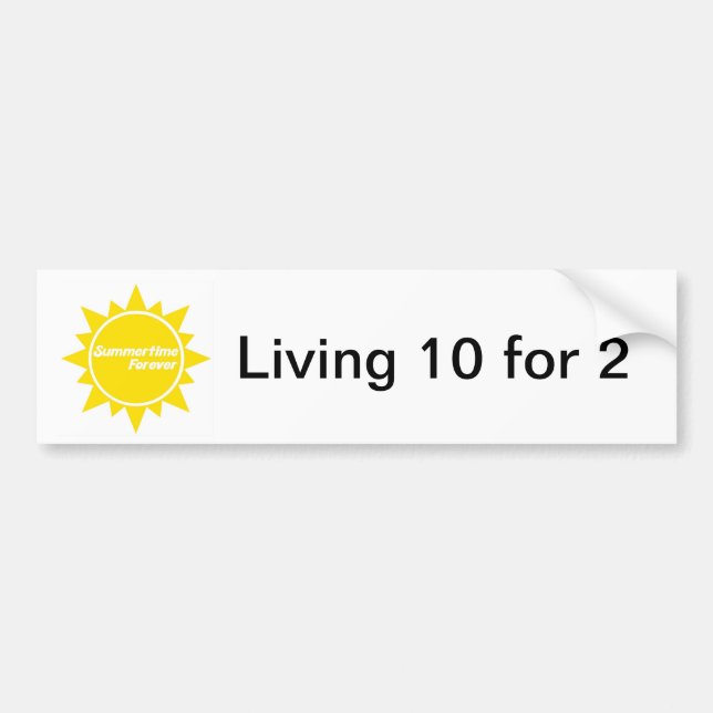 Coche Del verano pegatina para el parachoques para (Frente)