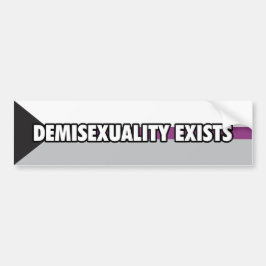 Coche Demisexuality existe pegatina para el parachoques