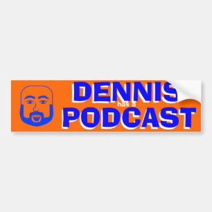 Coche Dennis tiene un podcast - la pegatina para el