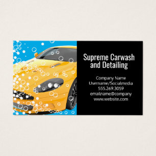 Coche deportivo amarillo   Burbujas