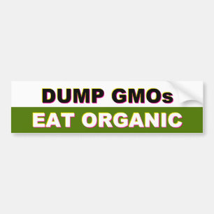 Coche Descarga GMOs - Coma a la pegatina para el