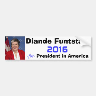 Coche Diande Funtstain para el presidente pegatina para