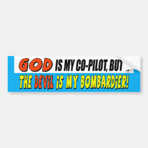 Coche Dios es mi pegatina para el parachoques del