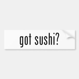Coche Divertido "consiguió el sushi?" Pegatina para el