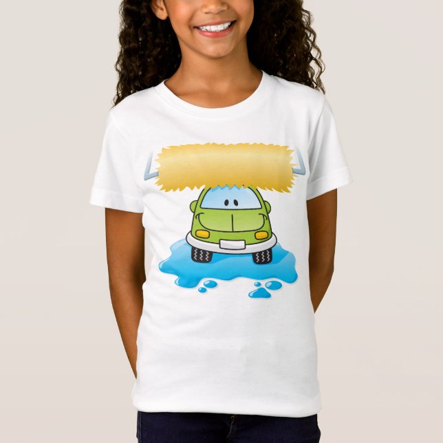 Coche divertido en una camiseta de los chicas del (Anverso)