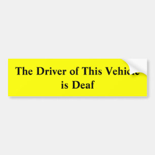 Coche El conductor de este vehículo es pegatina para el