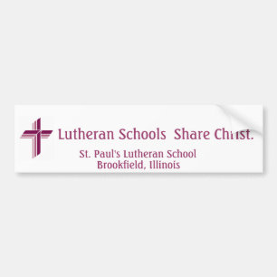 Coche El Lutheran enseña a la pegatina para el