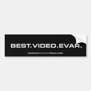 Coche El mejor Evar video - pegatina para el parachoques
