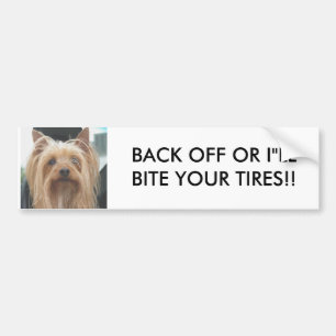 Coche El perrito lindo RETROCEDE a la pegatina para el