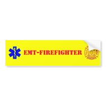 EMT-FIREFIGHTER - pegatina para el parachoques