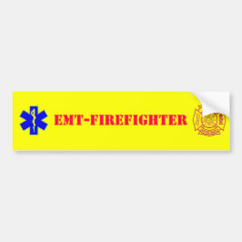 Coche EMT-FIREFIGHTER - pegatina para el parachoques