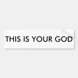 Coche ÉSTA ES SU pegatina para el parachoques de DIOS