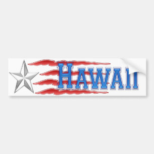 Coche Estrella de Hawaii y pegatina para el parachoques
