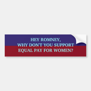 Coche EY pegatina para el parachoques de ROMNEY