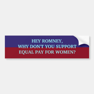 Coche EY pegatina para el parachoques de ROMNEY