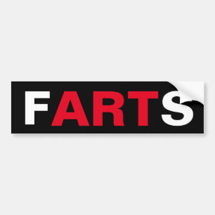 Coche FARTS la pegatina para el parachoques